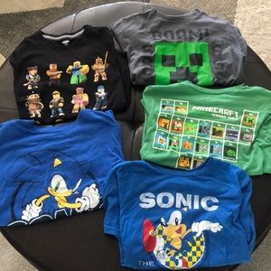 Lot of 5 character t shirts